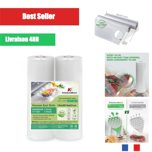 Kitchenboss rouleaux sous vide - sous,