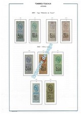 FRANCE  timbres fiscaux " AFFICHES"  1872-1924  - Album  à imprimer soi-même