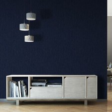 Papier Peint Debona En Vinyle Cristal Soie Pailleté - Bleu Marine 8994