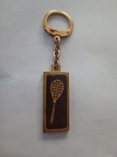 Vintage 60' Tennis Racket Inclusion Metal Keychain Keychain