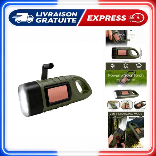 Lampe torche solaire led - torche,