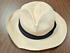 Homero Ortega Genuine Panama Hat Men's Medium Cuenca Ecuador
