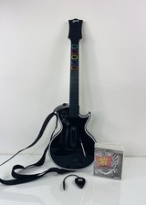 Playstation 3 Guitar Hero Les Paul Gibson Wireless PS3 Black Sony W/ Dongle Game