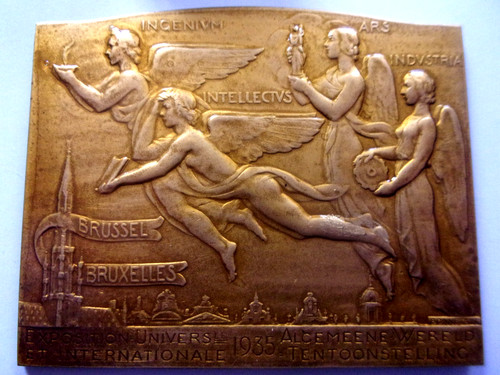 Médaille plaque exposition - plaque,