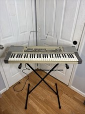 CASIO Casiotone 610 Synthesizer Keyboard Digital Piano Tested Working With Stand