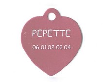 medaille gravee chien ou chat