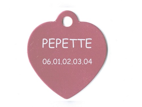 Medaille gravee chien chat - medaille,