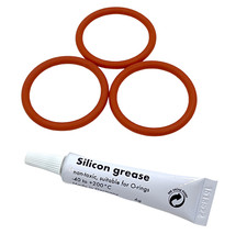 3x O-rings (0350-41) & Lubricant of Brew Group for De'Longhi | 5332149100