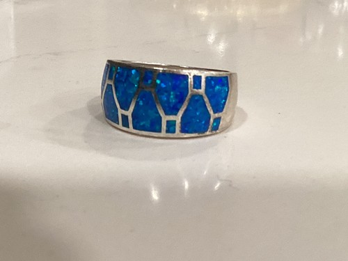 Bague argent 950 opales - et,