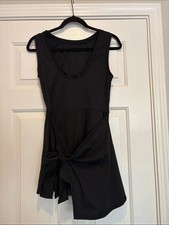 Women’s Black Tie-Front