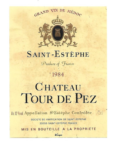 Etiquette vin saint - etiquette, de