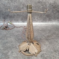 ancien pied de lampe en fer forgé décor papillon AP197