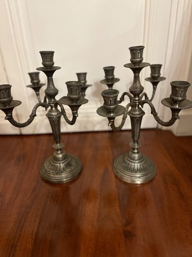 Paire chandeliers bronze - paire,