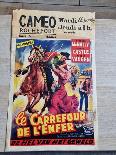 Affiche ancienne cinéma belge