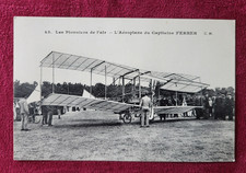 CARTE POSTALE AVIATION - AEROPLANE du CAPITAINE FERBER - PILOTE AVION