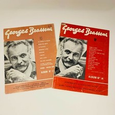 1970s Georges Brassens Album 12 & 14 Éditions Musicales Partitions Songbook Lot