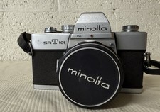 MINOLTA SRT101 CLC 35mm FILM CAMERA W/MINOLTA MC ROKKOR-PF 1:1.4 58mm LENS