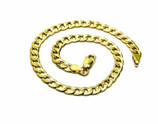 Pegaso Bijoux Bracelet Pour Homme Or Jaune 18K (750), Maille Grumetta Plate