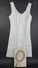 True Vintage Gaier Femmes Jupon Lingerie 100% Synthétique Blanc Taille 38 De Ovp