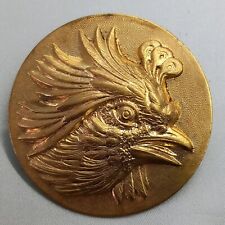 VERY LARGE HUNTING BIRD BUTTON DIAMETER 4.6 CM LATE NINETEENTH CENTURY