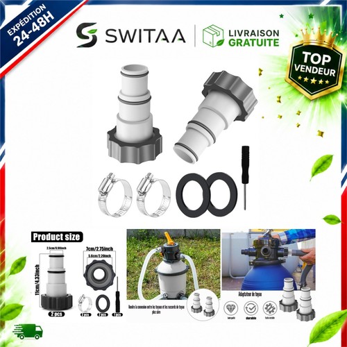 Adaptateur tuyau piscine - adaptateur,