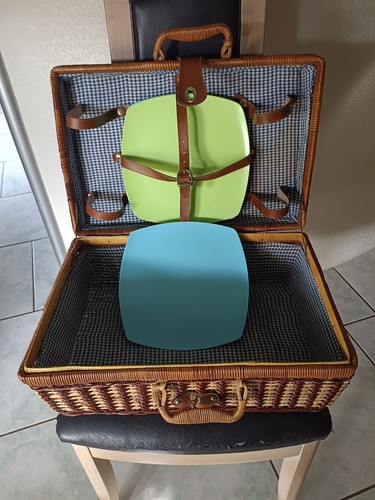 Panier osier camping valise - panier,