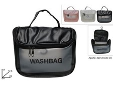 Borsa Borsello Beauty Case Washbag Avec Crochet Pour Maquillage