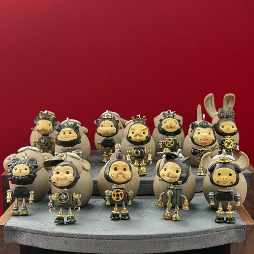 Handmade wood alloy zodiac - wood,