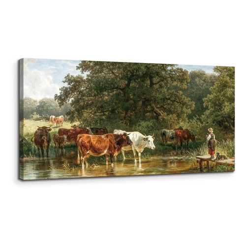 Tableau sur toile - toile, vaches