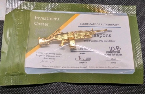 M249 saw 24k gold plated - gold,