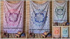 Mandala Indien Tapisserie Tenture Bohème Couvre-Lit Dortoir Décor Hippie Jeté