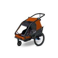 Remorque Vélo pour Enfants Kids Remorque Double Cmpt X Actionteam Noir/Orange 12