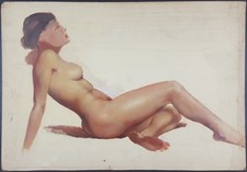 Ancien Tableau "Nu Féminin