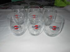 6 verres  publicitaires Martini