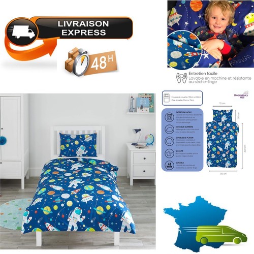Parure lit enfant espace - parure, de