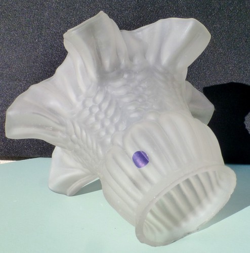 Verre tulipe ancien lampe - verre,