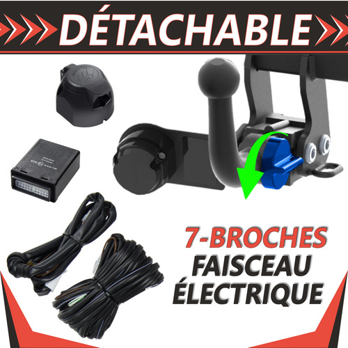 Attelage détachable pour