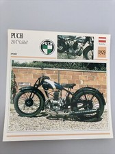 Puch 250 T Colibri 1929 carte moto de collection Atlas Autriche