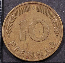 10 Pfennig 1950 J Allemagne Germany - 208199 coin