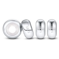 Perles d'arrêt en argent