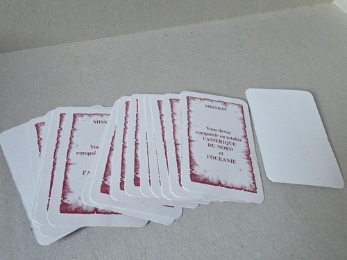 Lot cartes mission - de, 14