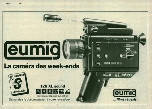 Publicité ancienne caméra - la,