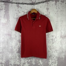 Vintage Fred Perry  Polo Shirt Men’s Luxury Tee Classic Red Y2K Size M