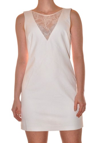 Robe élégante blanche crème - élégante,