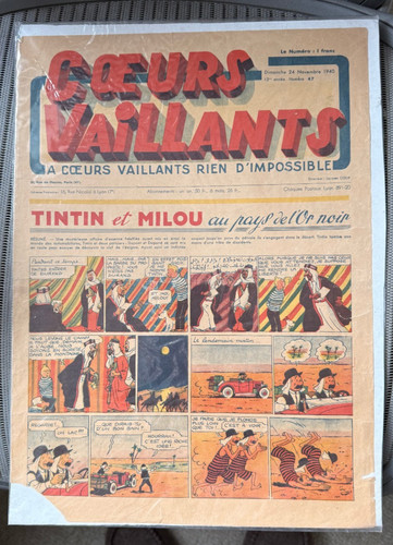 Hergé tintin coeurs vaillants - hergé,