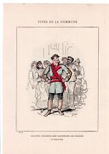 COMMUNE de PARIS 1871: BERTALL les COMMUNEUX   ASSI   Franc-maçon   21  x 29,7cm