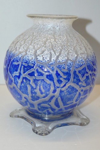 Ancien vase boule - -ancien, verre