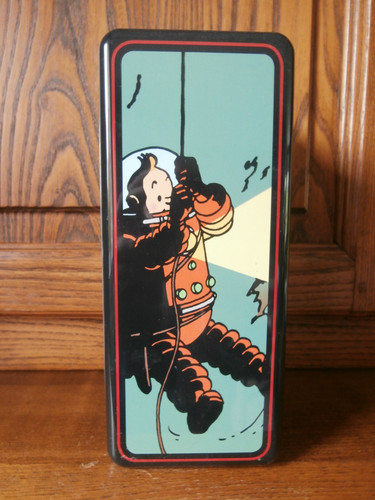 Boite metal tintin lune - tintin, la