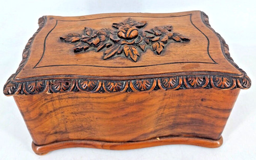Ancienne boite bijou bois - boite,