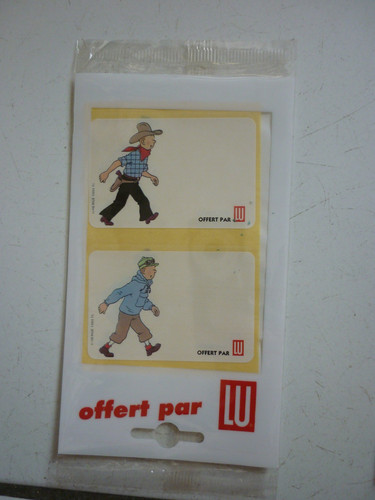 Tintin lot d autocollants - tintin,